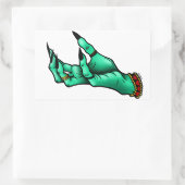 ハロウィーン魔女ハンドシール 長方形シール (バッグ)