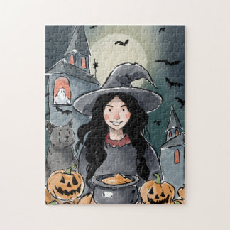 ハロウィーン魔女パズル ジグソーパズル