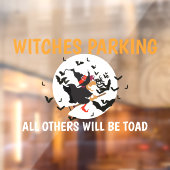 ハロウィーン魔女パーキング・ユーモア ウィンドウサイン (シート2)