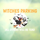 ハロウィーン魔女パーキング・ユーモア ウィンドウサイン (シート3)