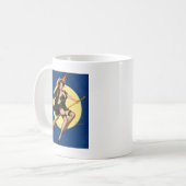 ハロウィーン魔女ピンアップガール コーヒーマグカップ (正面左)