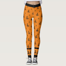 ハロウィーン魔女ブラックキャッツ – オレンジ