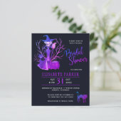 ハロウィーン魔女ブラックブライダルシャワー招待 (スタンド正面)