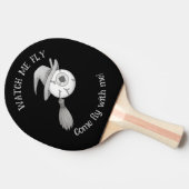ハロウィーン魔女ブルームと怖い眼球 卓球ラケット (横)