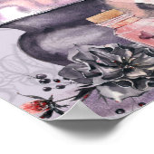 ハロウィーン魔女ベイビーシャワー歓迎サイン ポスター (角)