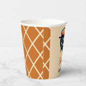 ハロウィーン魔女ベイビーシャワー、名前をカスタムする 紙コップ (右)