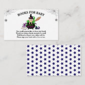 ハロウィーン魔女ベビーシャワーブックベビー エンクロージャーカード (正面/裏面)