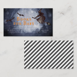 ハロウィーン魔女ベビーシャワーブックベビー エンクロージャーカード