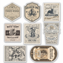 ハロウィーン魔女ポションラベルウィザード薬屋 シール