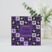 ハロウィーン魔女モザイク 招待状 (スタンド正面)