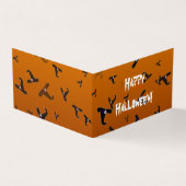 ハロウィーン魔女帽子の折り畳みカード (外部)