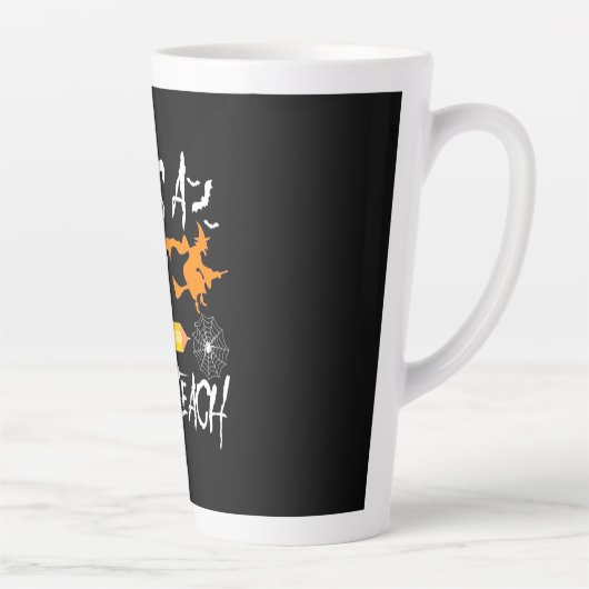 ハロウィーン魔女教え今 カフェラテマグ (右)