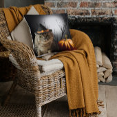 ハロウィーン魔女猫カボチャ装飾用クッション クッション