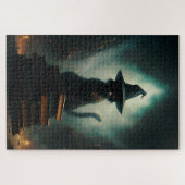 ハロウィーン魔女猫 ジグソーパズル (横)