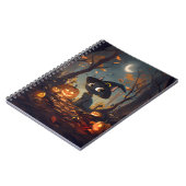 ハロウィーン魔女猫 ノートブック (左側)