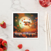 ハロウィーン魔女飛行 スタンダードカクテルナプキン (インサイチュ)