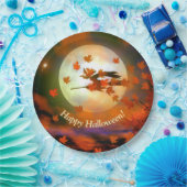 ハロウィーン魔女飛行 ペーパープレート (パーティー)