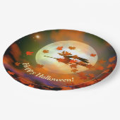 ハロウィーン魔女飛行 ペーパープレート (アングル)