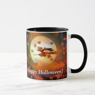 ハロウィーン魔女飛行 マグカップ