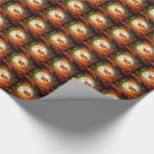 ハロウィーン魔女飛行 ラッピングペーパー (角)