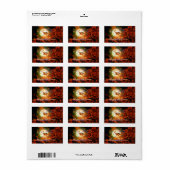 ハロウィーン魔女飛行 ラベル (フルシート)