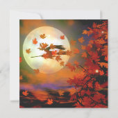 ハロウィーン魔女飛行 招待状 (裏面)