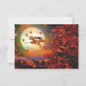 ハロウィーン魔女飛行 招待状 (裏面)