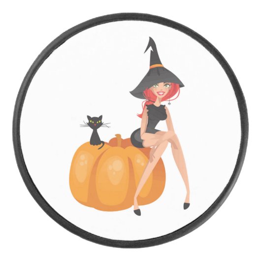 ハロウィーン魔女 アイスホッケーパック (正面)
