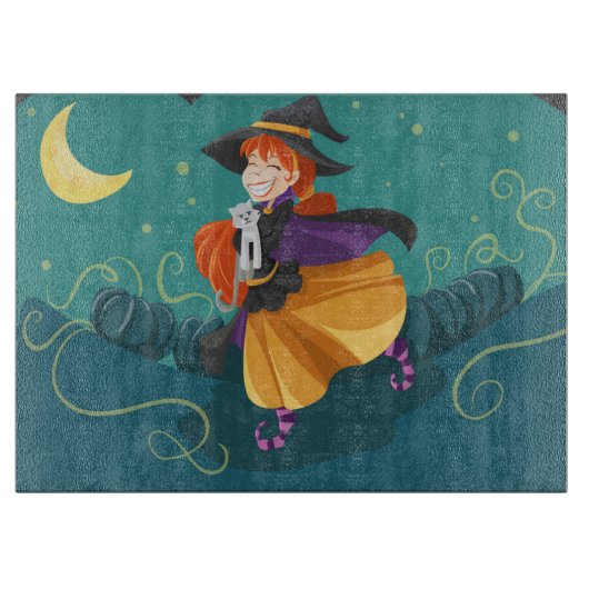 ハロウィーン魔女 カッティングボード (正面)