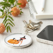 ハロウィーン魔女 キーホルダー (側面)