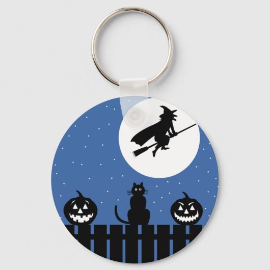 ハロウィーン魔女 キーホルダー (正面)