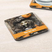 ハロウィーン魔女 コースター (左側)