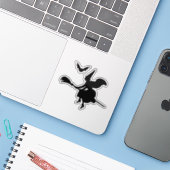 ハロウィーン魔女 シール (ノートパソコンとiPhone)