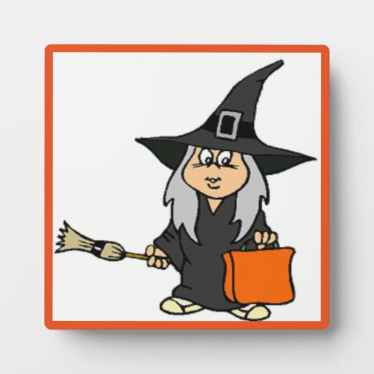 ハロウィーン魔女 フォトプラーク (正面)