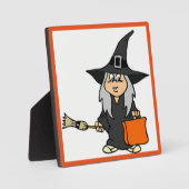ハロウィーン魔女 フォトプラーク (正面)