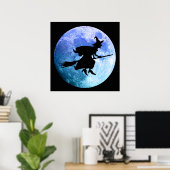 ハロウィーン魔女 ポスター (ホームオフィス)