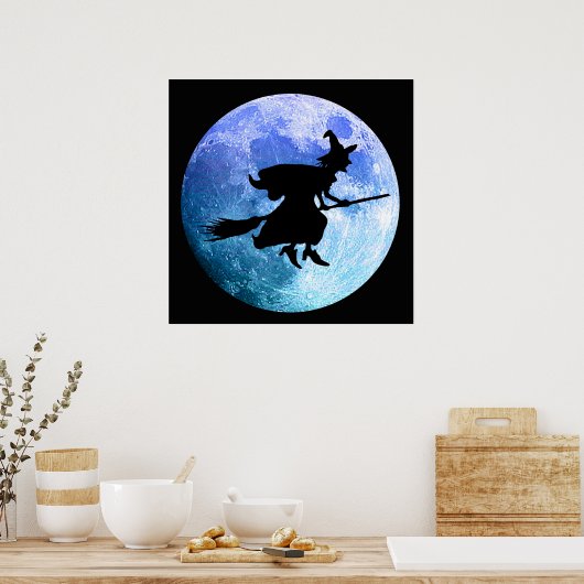 ハロウィーン魔女 ポスター (キッチン)