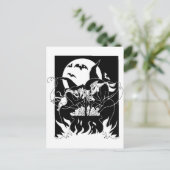 ハロウィーン魔女 ポストカード (スタンド正面)