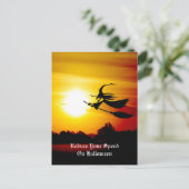 ハロウィーン魔女 ポストカード (スタンド正面)