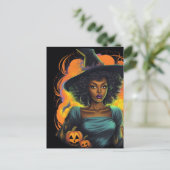 ハロウィーン魔女 ポストカード (スタンド正面)