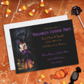 ハロウィーン魔女 招待状