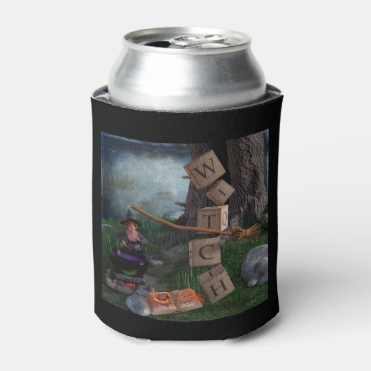 ハロウィーン魔女 缶クーラー (缶正面)