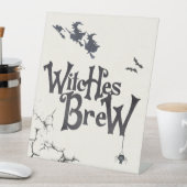 ハロウィーン魔女Brew Drinks Sign 台座サイン (インサイチュ)