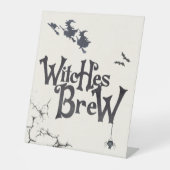 ハロウィーン魔女Brew Drinks Sign 台座サイン (正面)