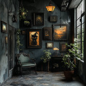 ハロウィーン魔性ブラックキャットアート – ダウンロード可能 ポスター