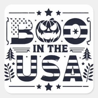 ハロウィーン魔法インアメリカン伝統 スクエアシール