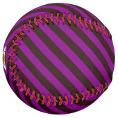 ハロウィーン魔法ビーウィザードパープルとブラックストライプ ソフトボール (正面左)