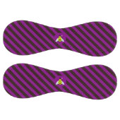 ハロウィーン魔法ビーウィザードパープルとブラックストライプ ソフトボール (パネル)