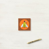 ハロウィーン魔法ビーウィッチオレンジとブラックストライプ ポストイット (デスク上)