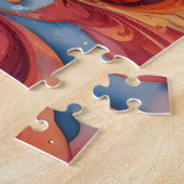 ハロウィーン魔法：スワーズ&パンプキ白熱［赤熱］光を放つンス ジグソーパズル (側面)